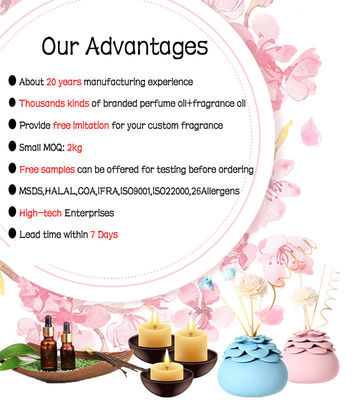 Manufacturer Premium High Quality Perfume Candle Fragrance Oil Fresh Tea Scents for Candle Making Perfume Fragrances for Candle