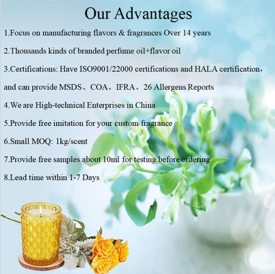 Custom Brand Bulk Pure High Concentrated Candle Fragrance Oils