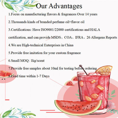 Pure High Concentrated Liquid Fragrance Oil Juice Flavors & Food Flavor Oil For Lichee Beverage Making